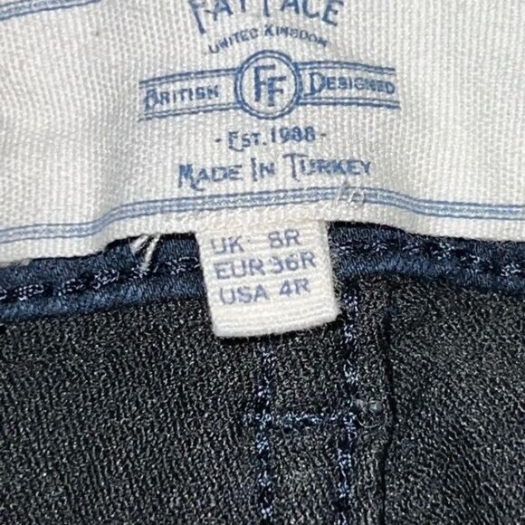 Fat Face Navy Cotton Stretch Jeggings Mid Rise Skinny Womens Sz 4 - Picture 8 of 8